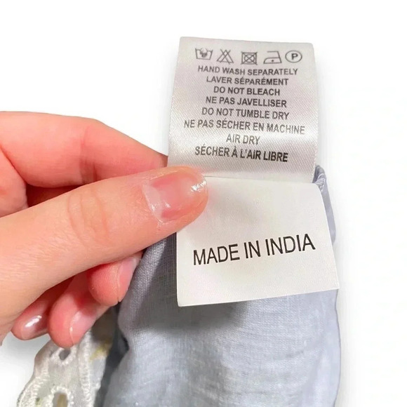 NWT Gipsy Queen NJ Couture Paris Anthropologie Embroidered Eyelet Mini Dress S - Picture 11 of 11